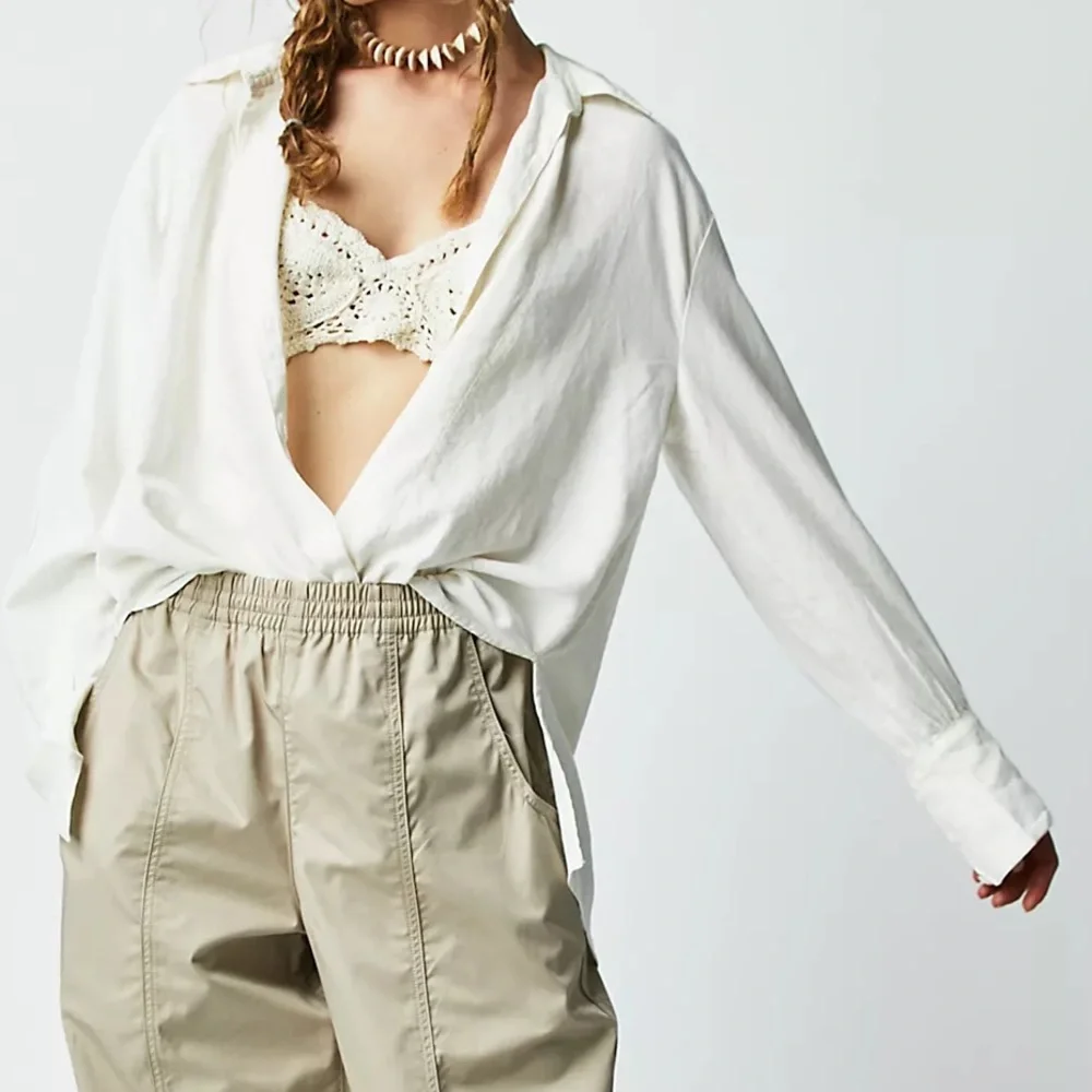 ❤️SOLD❤️ 💫 HP 💫 NWTS FREE PEOPLE LINEN TOP (M) - Picture 3 of 15